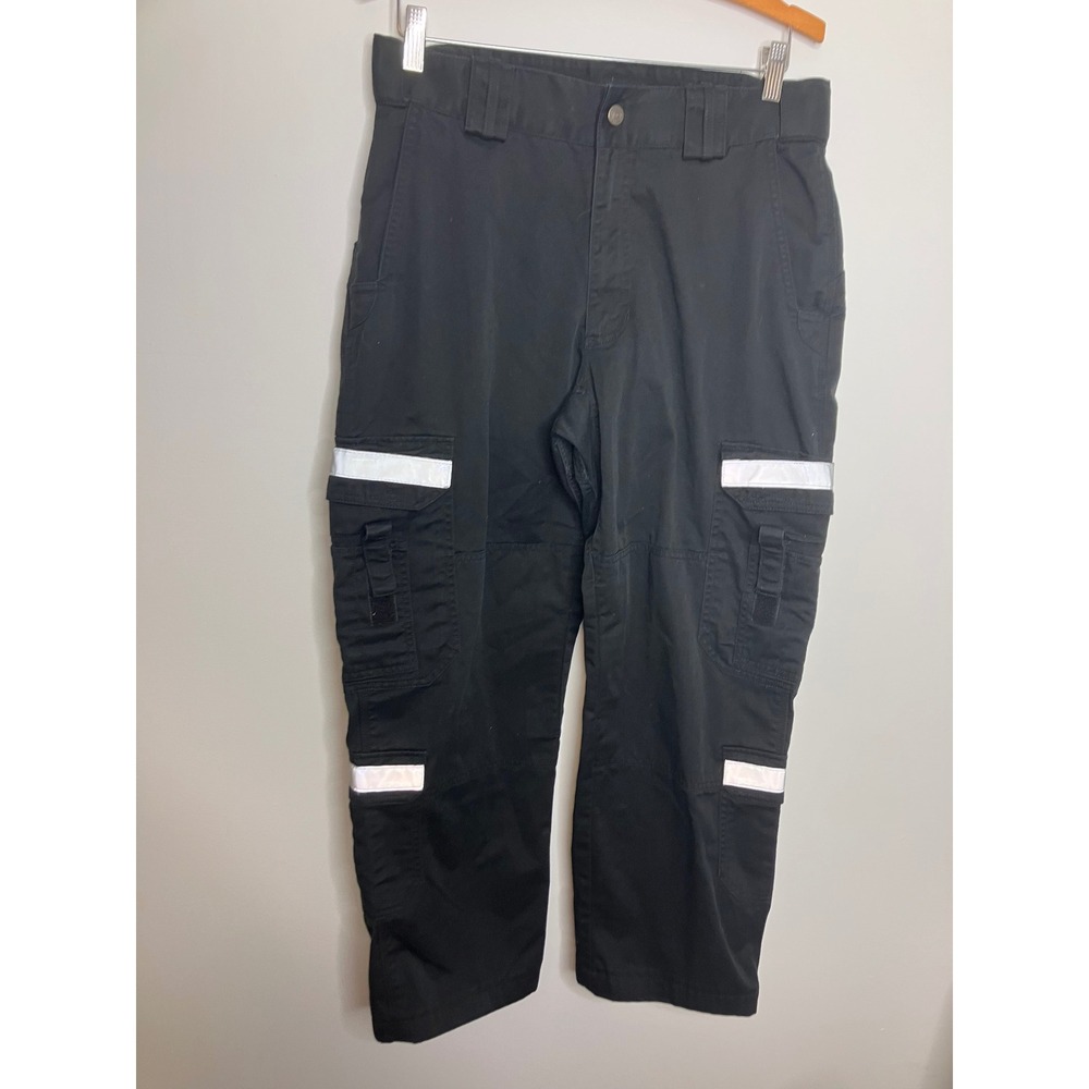 5.11 Tactical EMS Cargo Pants Mens 32x30 Black Excellent Reflective Tape Pockets